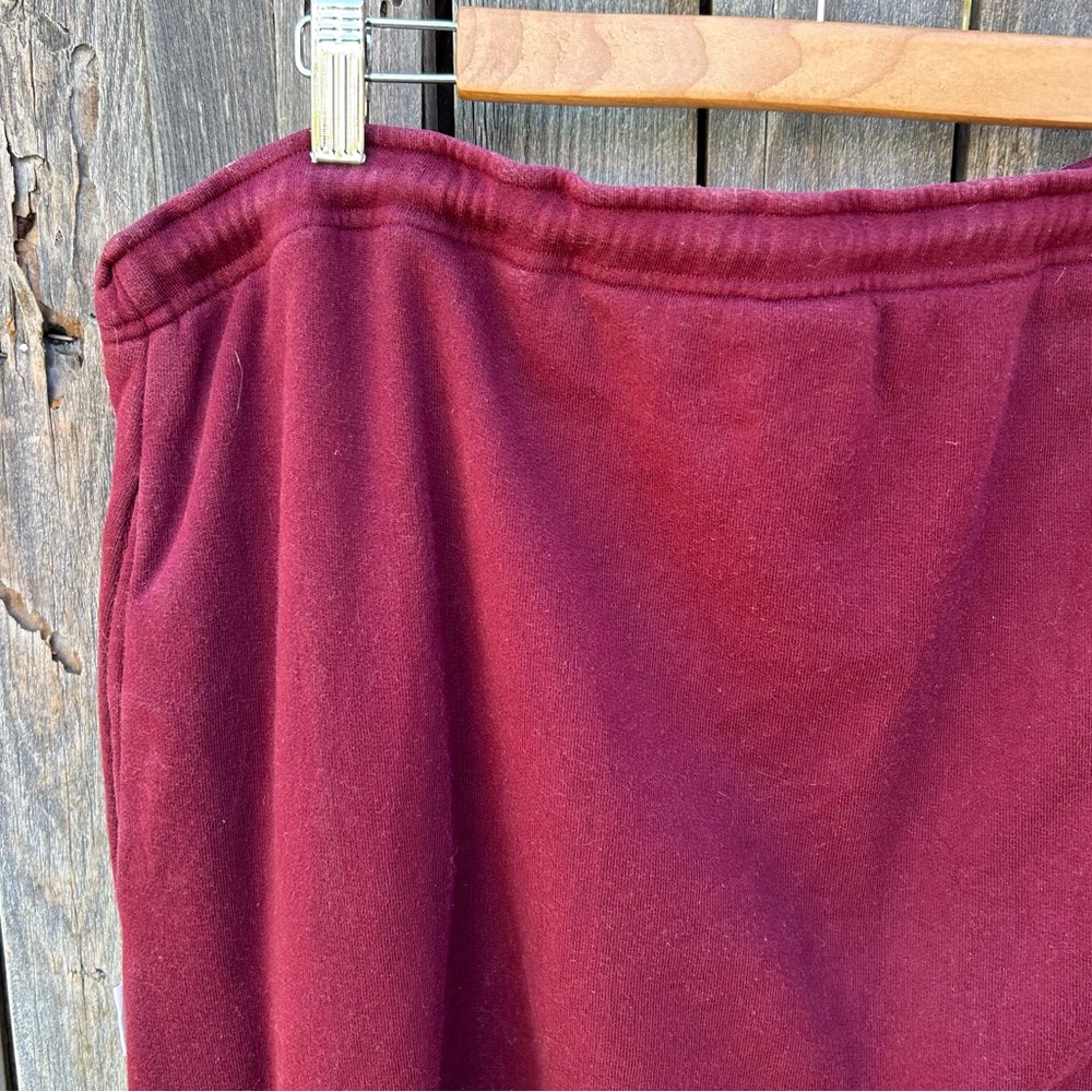 The Upside Phoenix Byron Track Pant Cotton Maroon Burgundy S - Picture 12 of 16